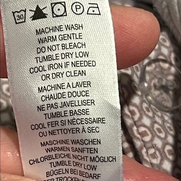 Adrianna Papell Taupe Geometric Pants - Picture 11 of 11